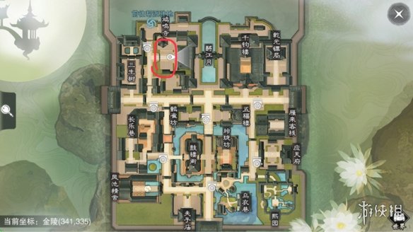 《楚留香手游》12月19日坐观万象打坐修炼地点坐标 云梦杏林居 3