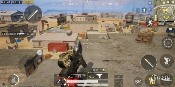 《和平精英》沙漠火电厂房顶怎么上 站得高才能看得远 6